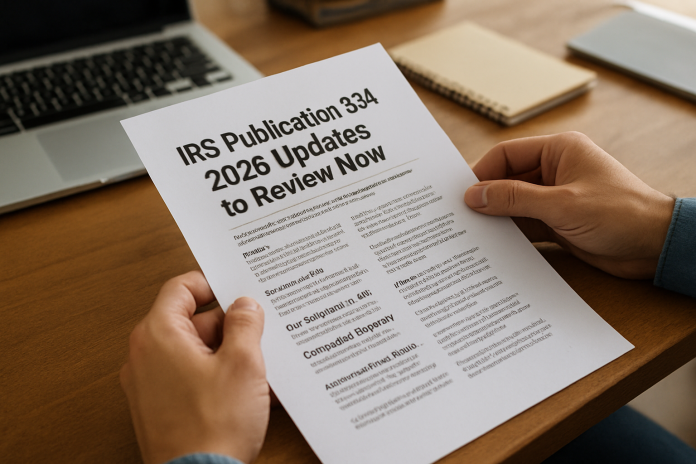 Irs Pub. 334 2026 Updates to Review Now