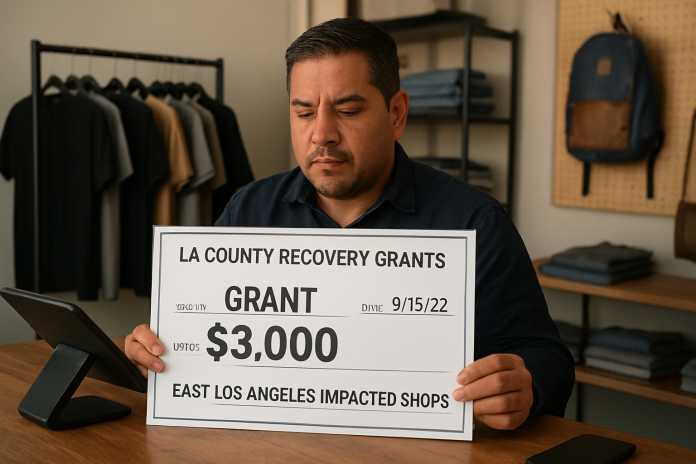 La County Recovery Grants Offer up to $3,000 for Impacted Shops